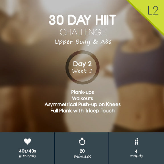 Day 02 - Upper Body & Abs Monday