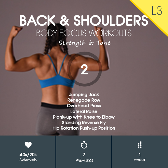 Back & Shoulders 02 - 7 min Upper Back & Shoulder HIIT Workout