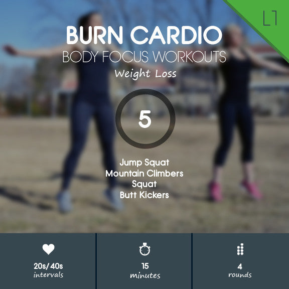 Burn Cardio 05 - Short Intervals with Challenging Movements