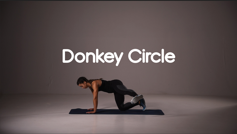 How to do donkey circle hiit exercise