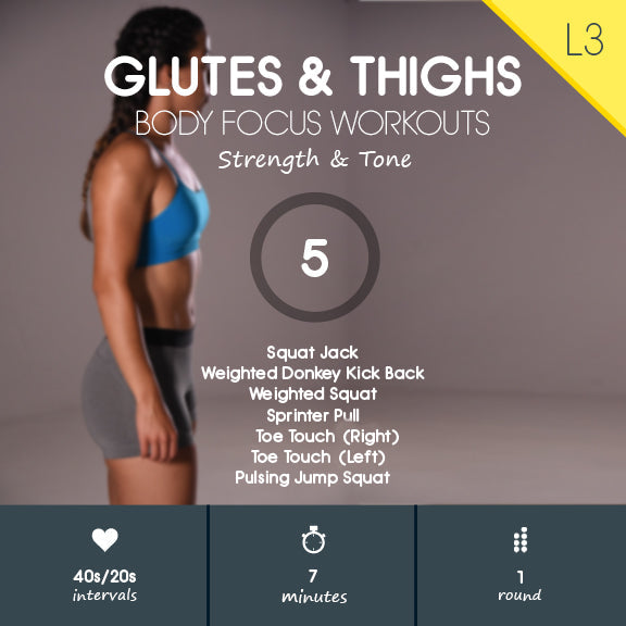 7 min Glutes, Hamstrings & Cardio Workout